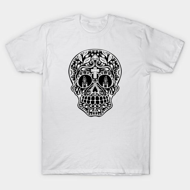 HomeSchoolTattoo Sugarskull T-Shirt by HomeSchoolTattoo